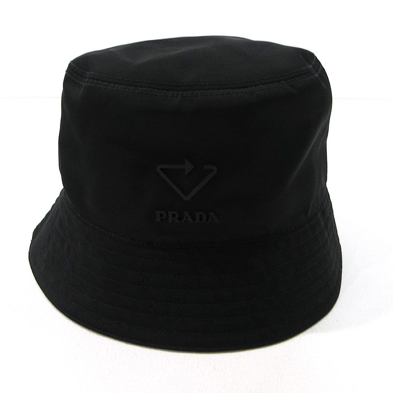 PRADA プラダ バケットハット S ブラック リナイロン 三重本店】 中古 PRADA | プラダ ハット リナイロン バケットハット