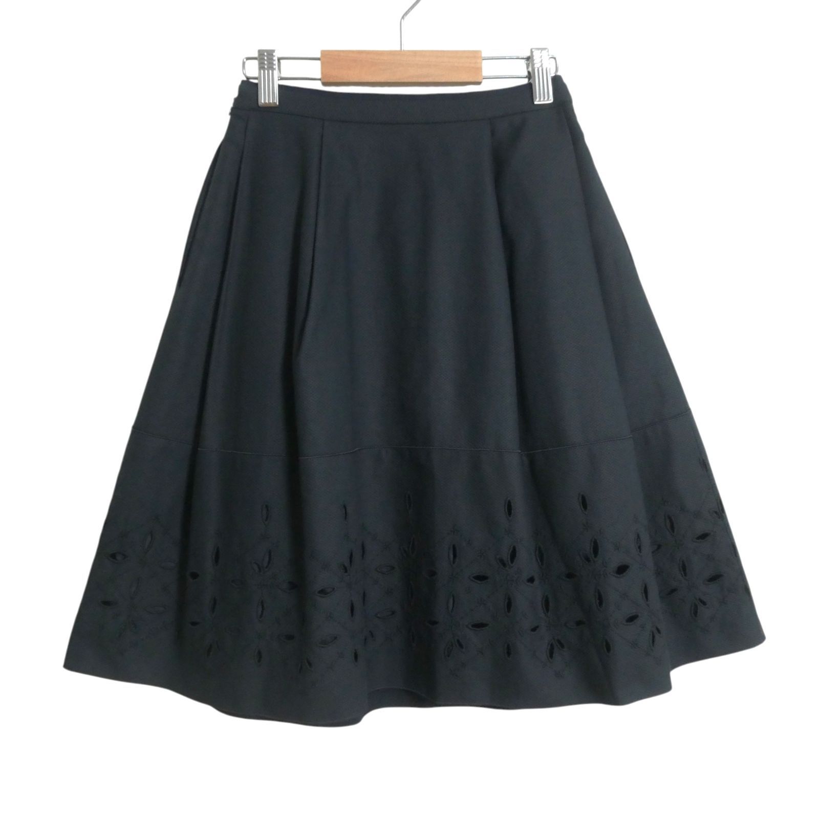 美品 フォクシー FOXEY BOUTIQUE フラワーシャワースカート フレア