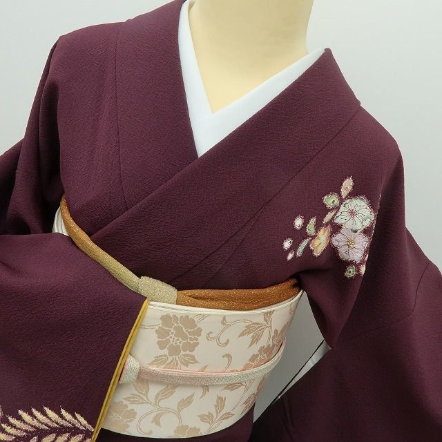 六花-RIKKA- 美品 正絹 やまと誂製 翠山工房 桐屋の辻が花 箔散らし