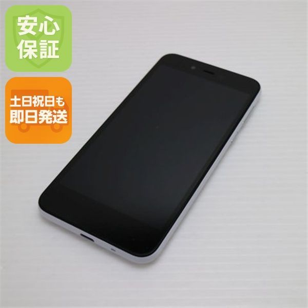 新品同様 702SH AQUOS sense basic ホワイト スマホ 本体 白ロム 土日