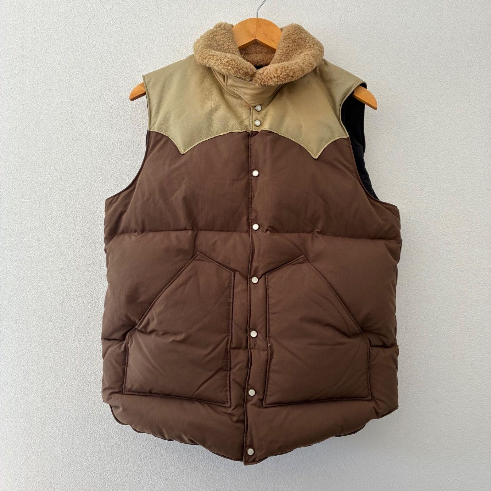アンシェントフォレスト Ancientforests ダウンベスト サイズL 茶色