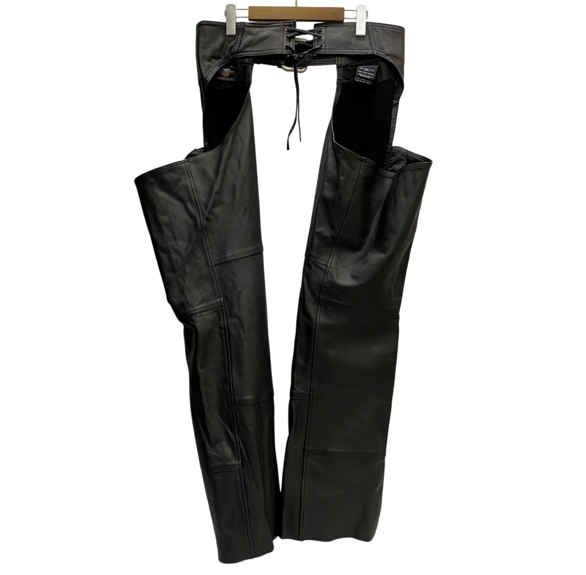 ハーレーダビッドソン レザーチャップス ハロッズ様用 本革 チャップス アメリカンバイカー ハーレー ダビットソン用 茶色