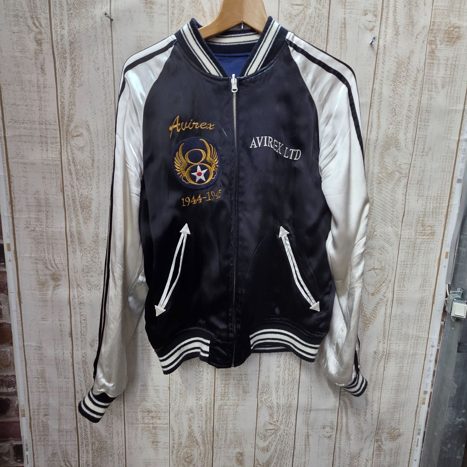 1 S01548 AVIREX リバーシブル スカジャン 鷹 ドラゴン 横須賀
