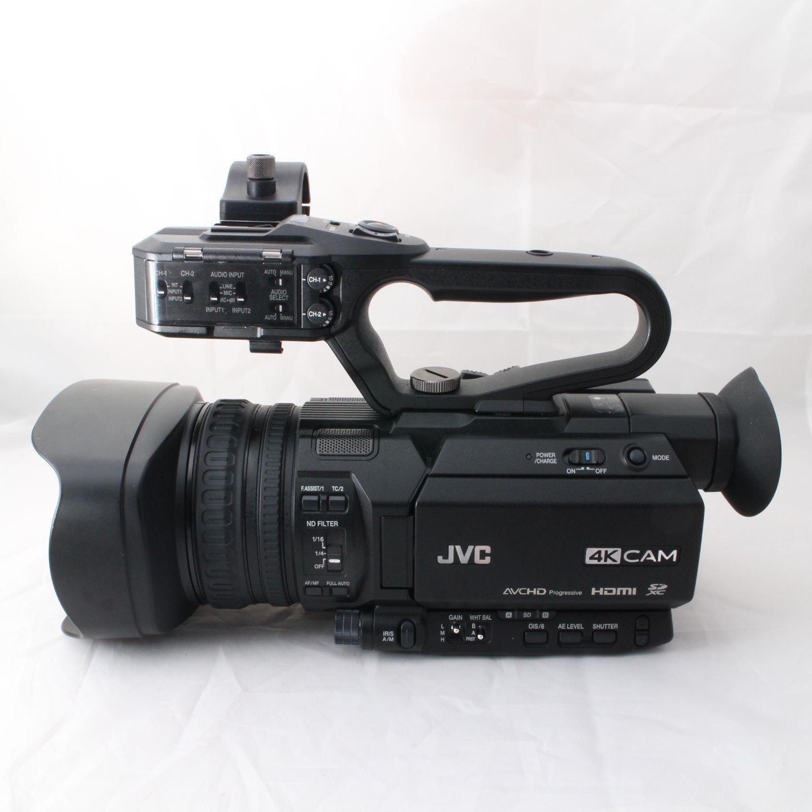 616☆良品・通電151時間☆JVC GY-HM175 4Kメモリーカードカメラ