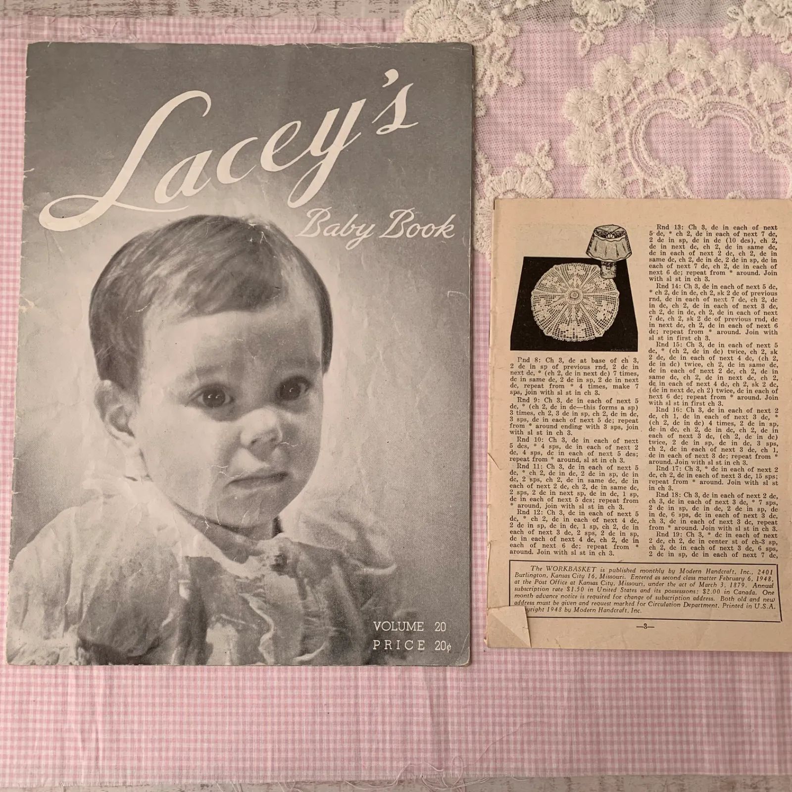 ヴィンテージ ベビー洋書＆紙もの 1940年 まとめ売りジャンク