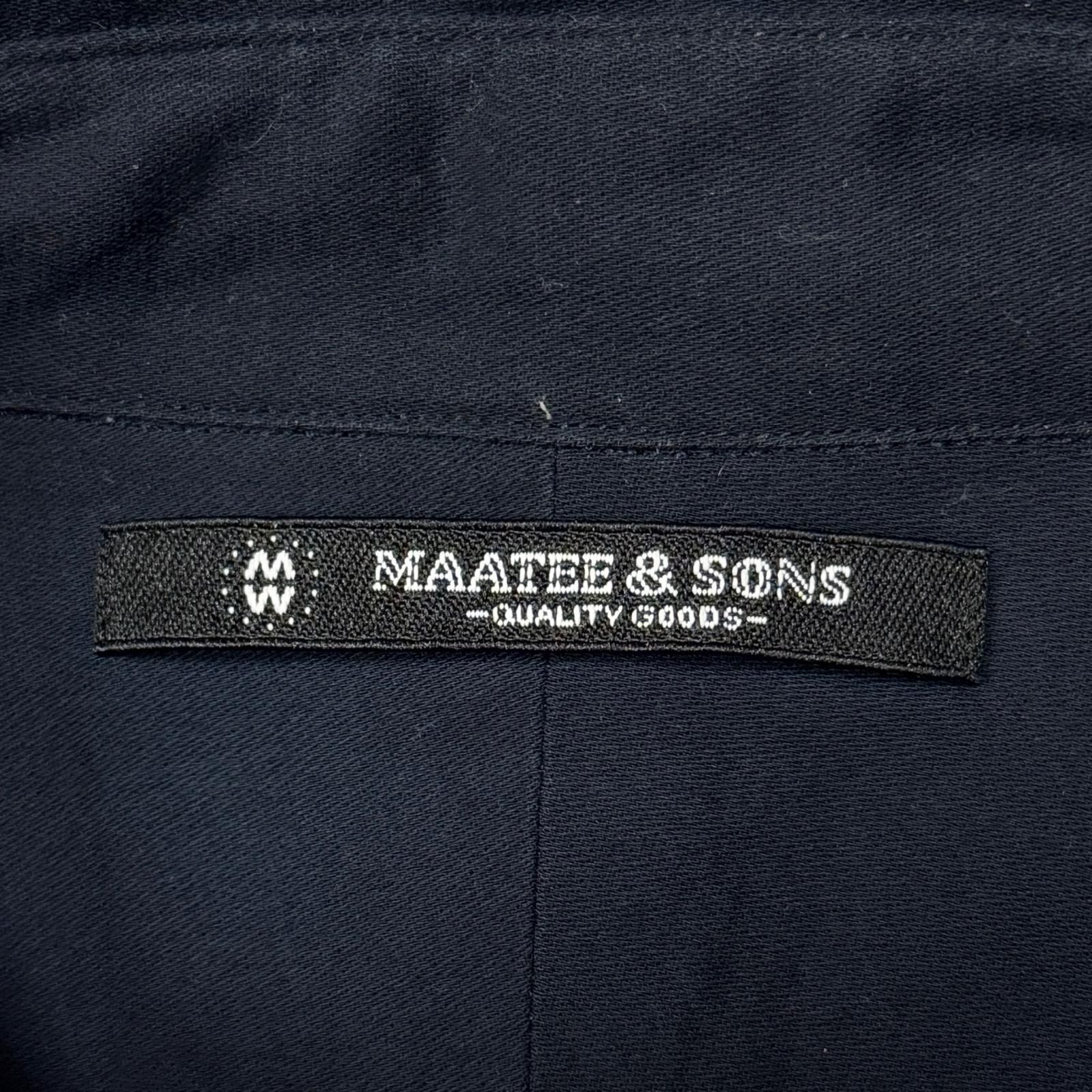 MAATEE&SONS 23SS CHARLES -強撚VENETIAN チャールズ ベネシャン 長袖