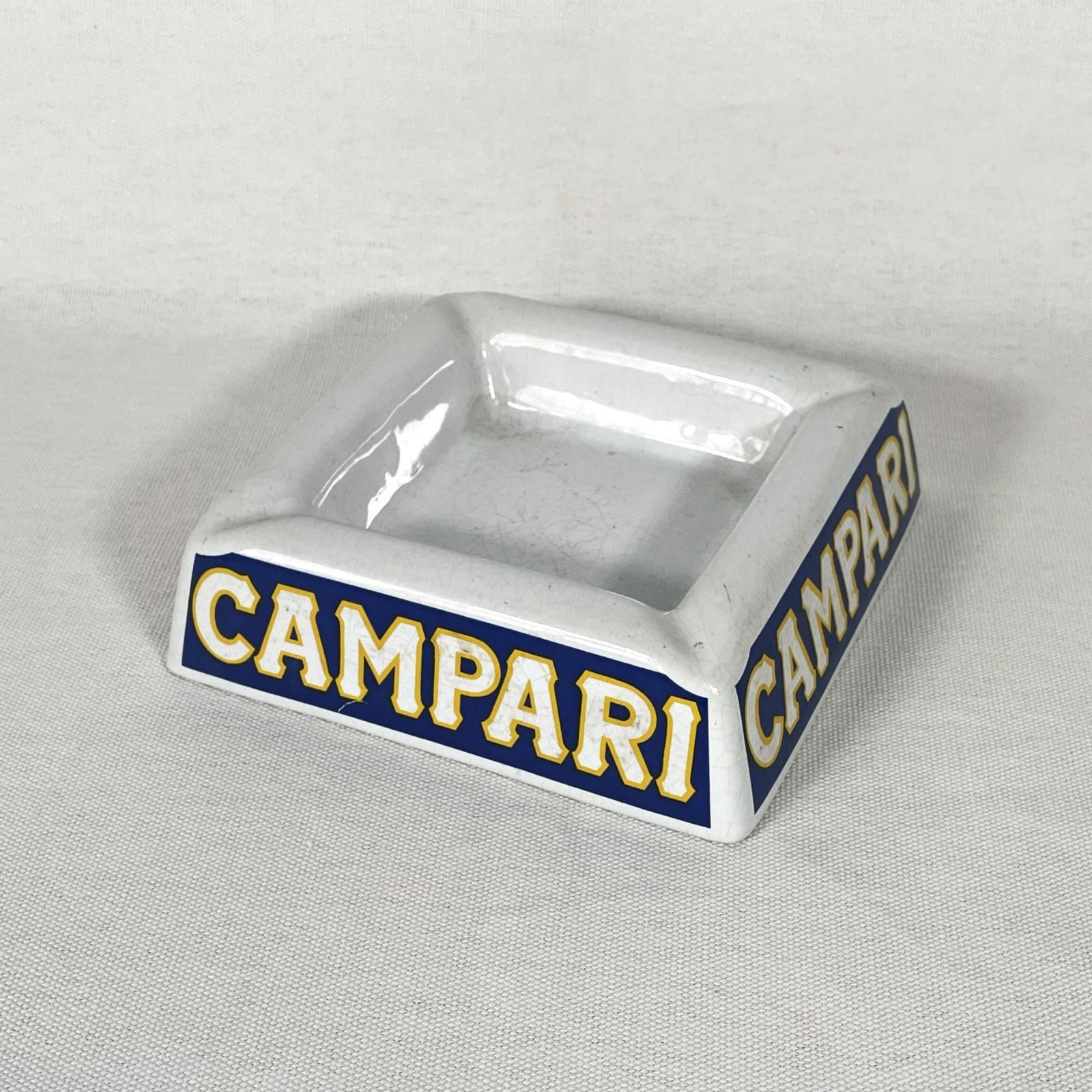 60’s ヴィンテージ　灰皿 60s Campari Ceramic Ashtray カンパリ 60年代 イタリア製 灰皿