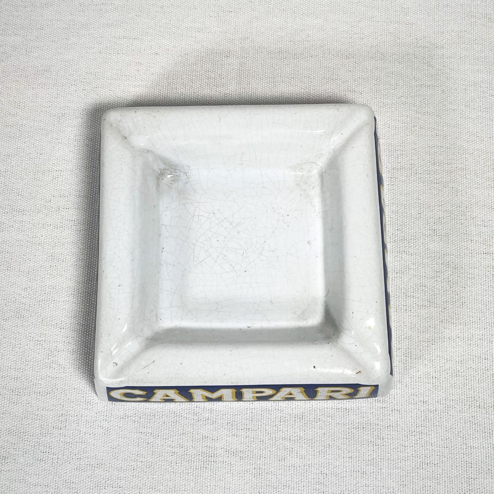 60s Campari Ceramic Ashtray カンパリ 60年代 イタリア製 灰皿