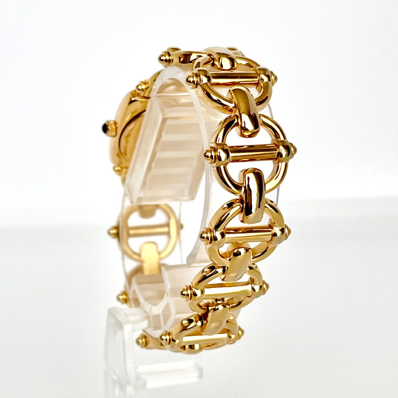 グッチ 6400L レディース 腕時計 磨き済み 美品】GUCCI 電池新品