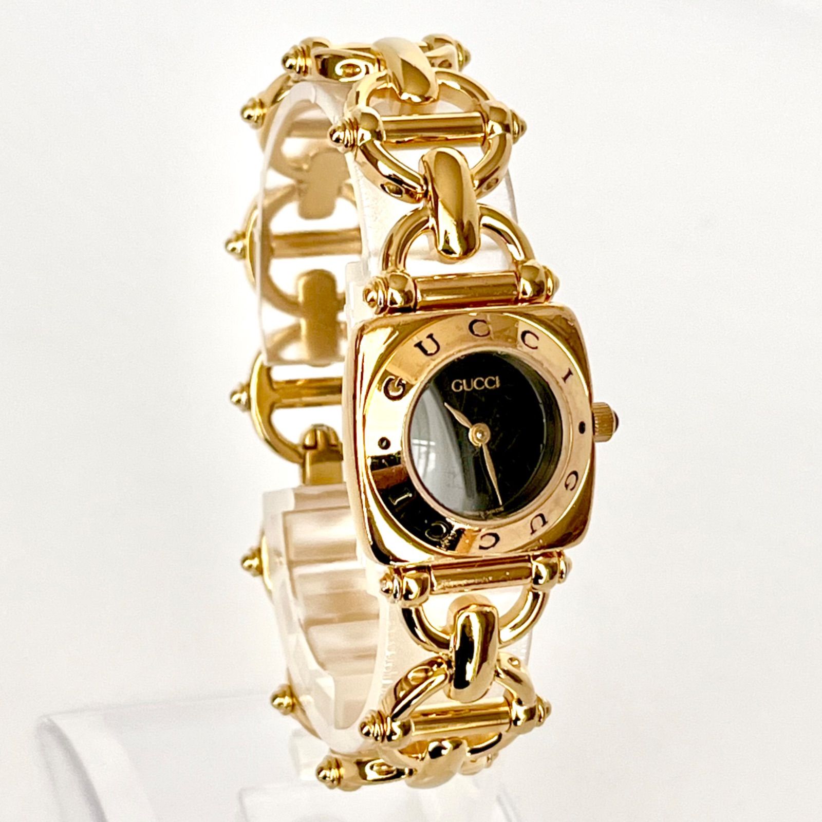 グッチ 6400L レディース 腕時計 磨き済み 美品】GUCCI 電池新品