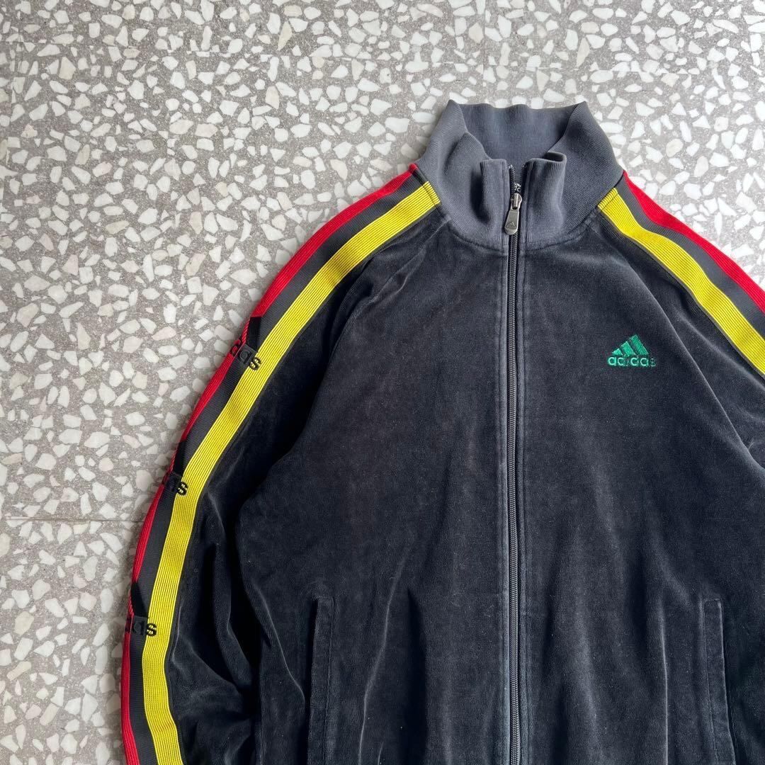 00s old adidas ベロア トラックジャケット ジャージ 別珍 adidas / 00's velour track jacket オールドアディダス ベロア