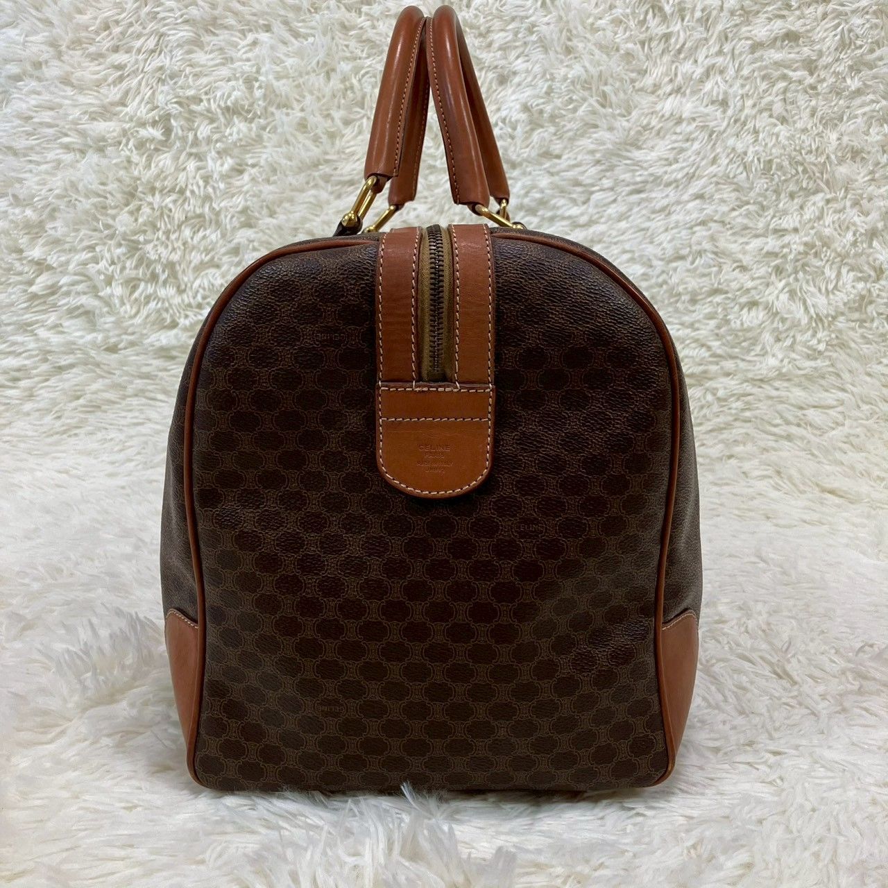 セリーヌ ボストンバッグ オールドセリーヌ マカダム トリオンフ