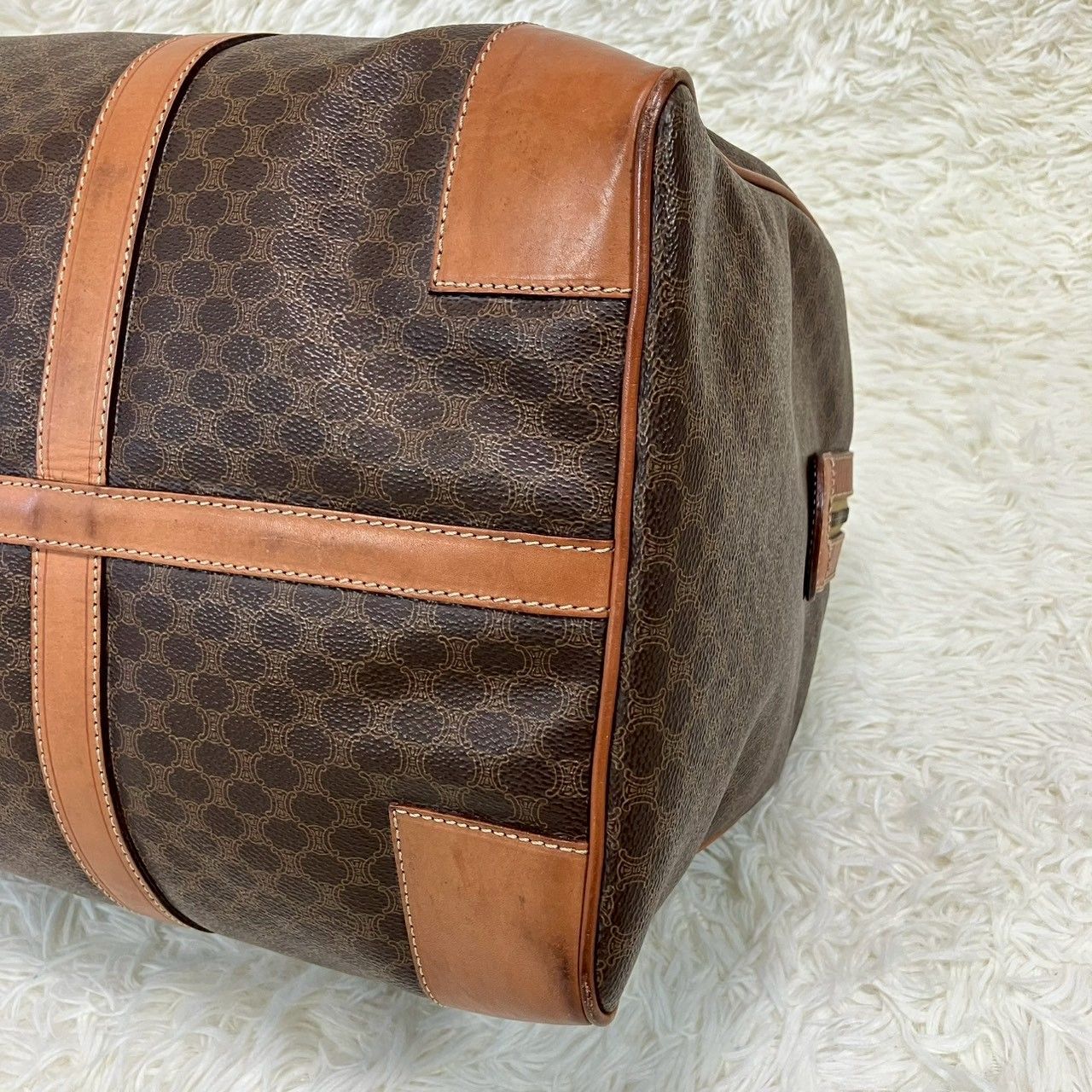 セリーヌ ボストンバッグ オールドセリーヌ マカダム トリオンフ