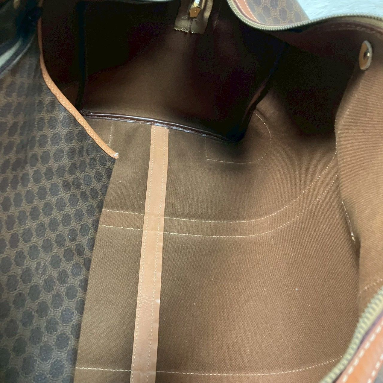 セリーヌ ボストンバッグ オールドセリーヌ マカダム トリオンフ