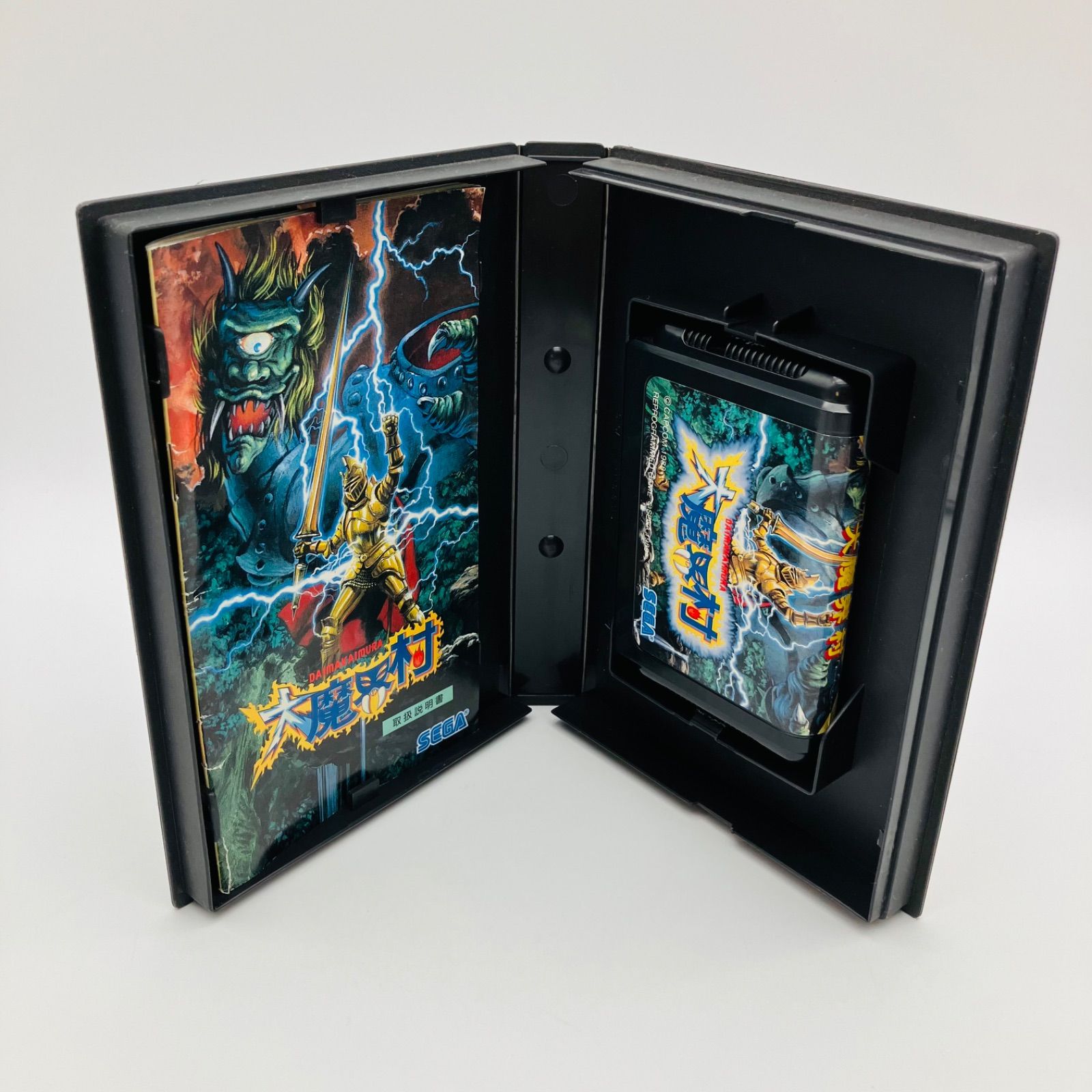 中古 ゲームソフト カセット MD メガドライブ 大魔界村 箱付き 説明書