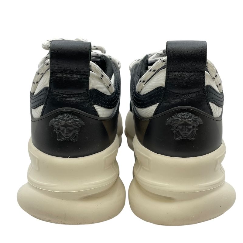 新品✨VERSACE ローカットスニーカー　レザー　ブラック　ロゴマーク ヴェルサーチ VERSACE ロゴローカットスニーカー ブラック レザー