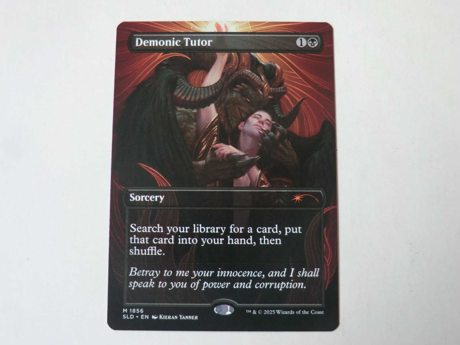 MTG 悪魔の教示者（ボーダーレス） Secret Lair Kieran Yanner 英語 1