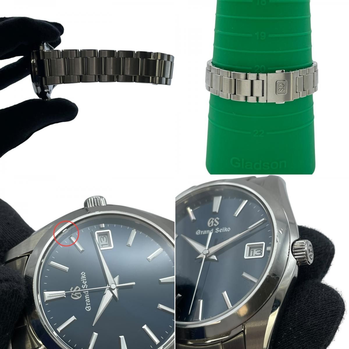 グランドセイコー Grand Seiko メンズウォッチ 9F82-0AF0 ブルー SS