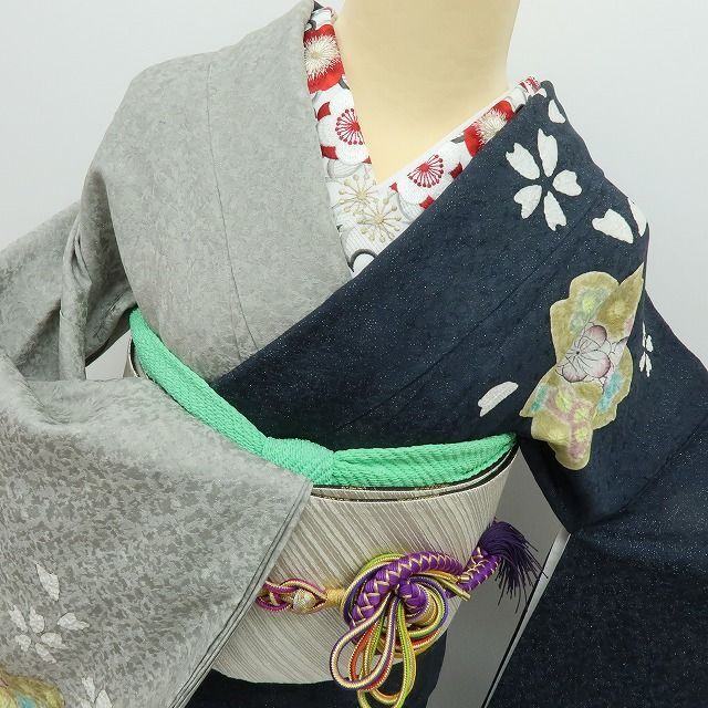 六花-RIKKA- 美品 2点セット 樋熊哲也 落款 辻が花 絞り 成人式 着物