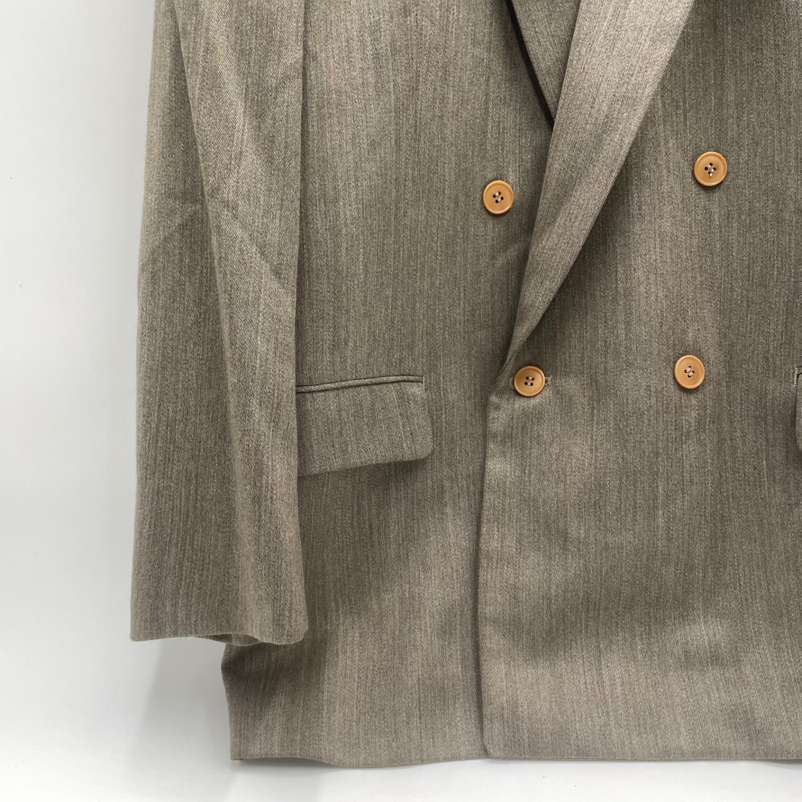 クリスチャンディオール　スエード　ダブルブレスト テーラードジャケット　M クリスチャンディオールスエードダブルブレスト テーラードジャケットM