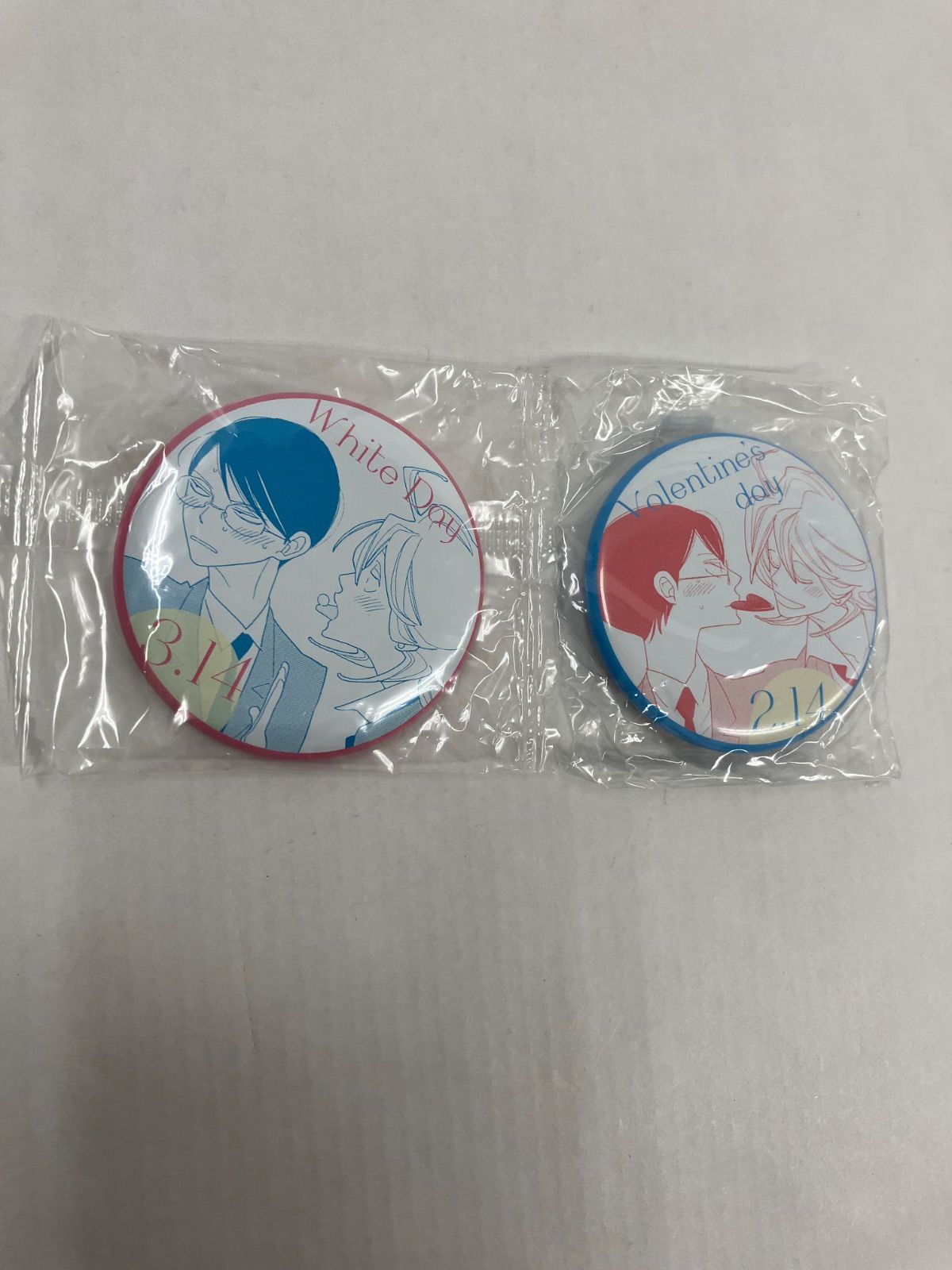 広店】2種 同級生 シリーズ 缶バッジ バレンタイン ホワイトデー 中村