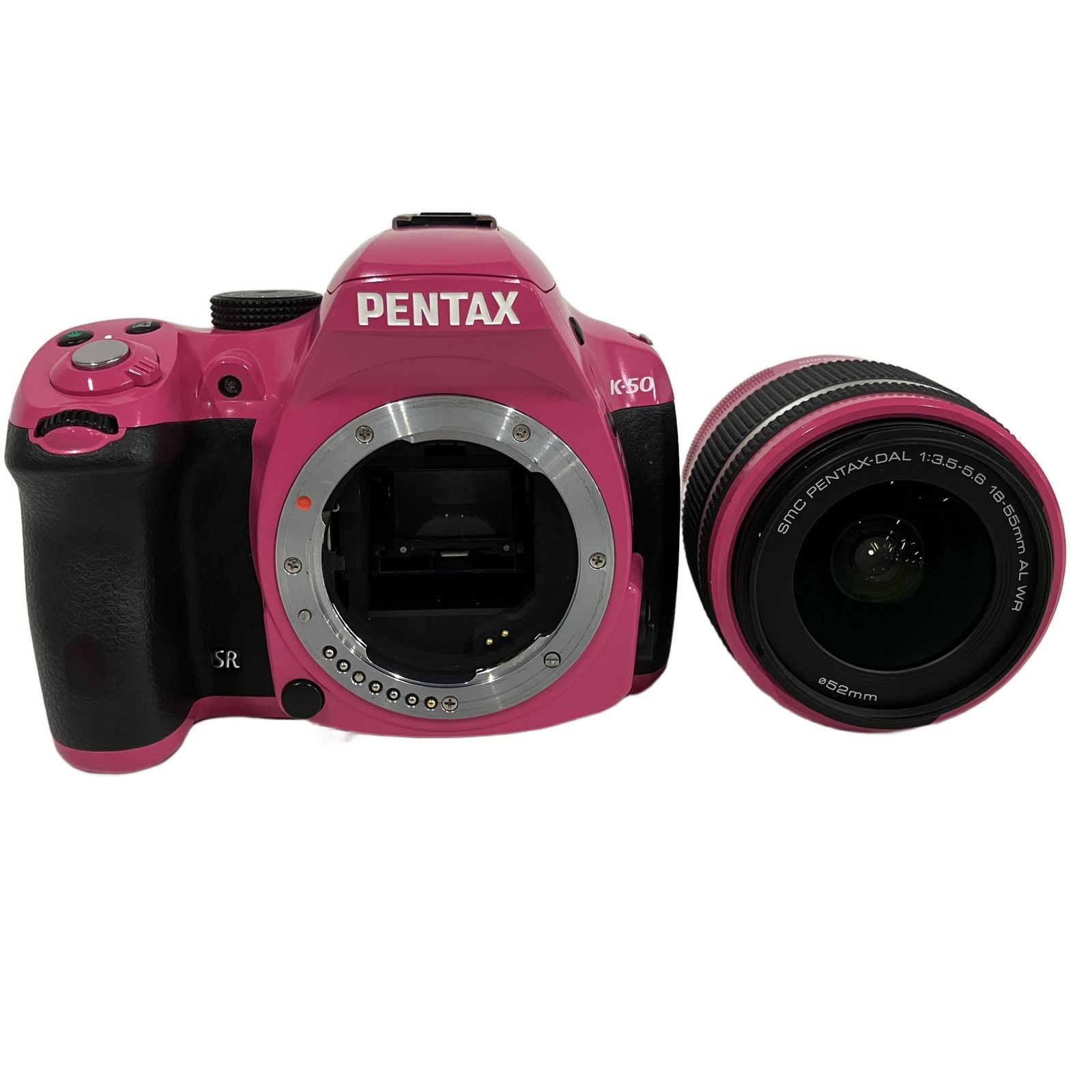 美品 Pentax K-50 ピンク レンズセット #9397 PENTAX K-50 デジタルカメラ 18-55mm レンズセット ピンク