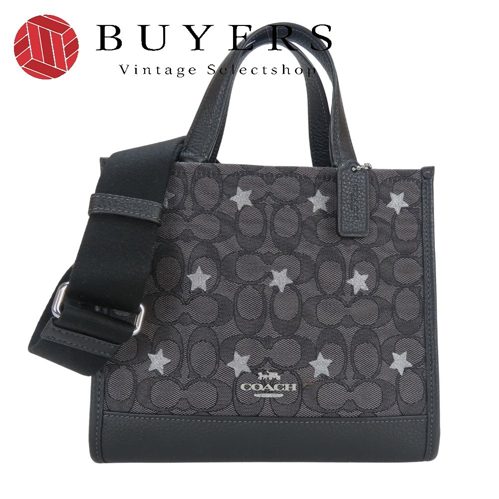 中古】 コーチ ハンドバッグ シグネチャー C097 スター キャンバス
