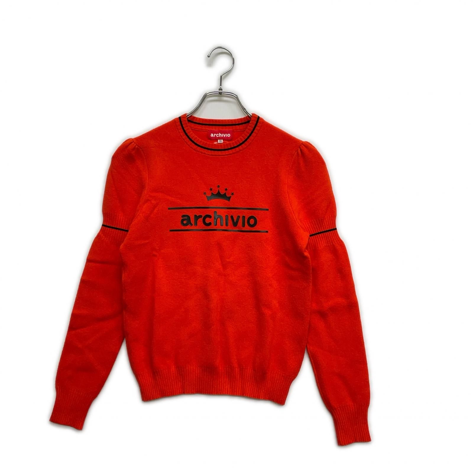 アルチビオ　archivio セーター　トップス　新品未使用 中古 レディース アルチビオ archivio セーター 36(S) 朱赤 レッド