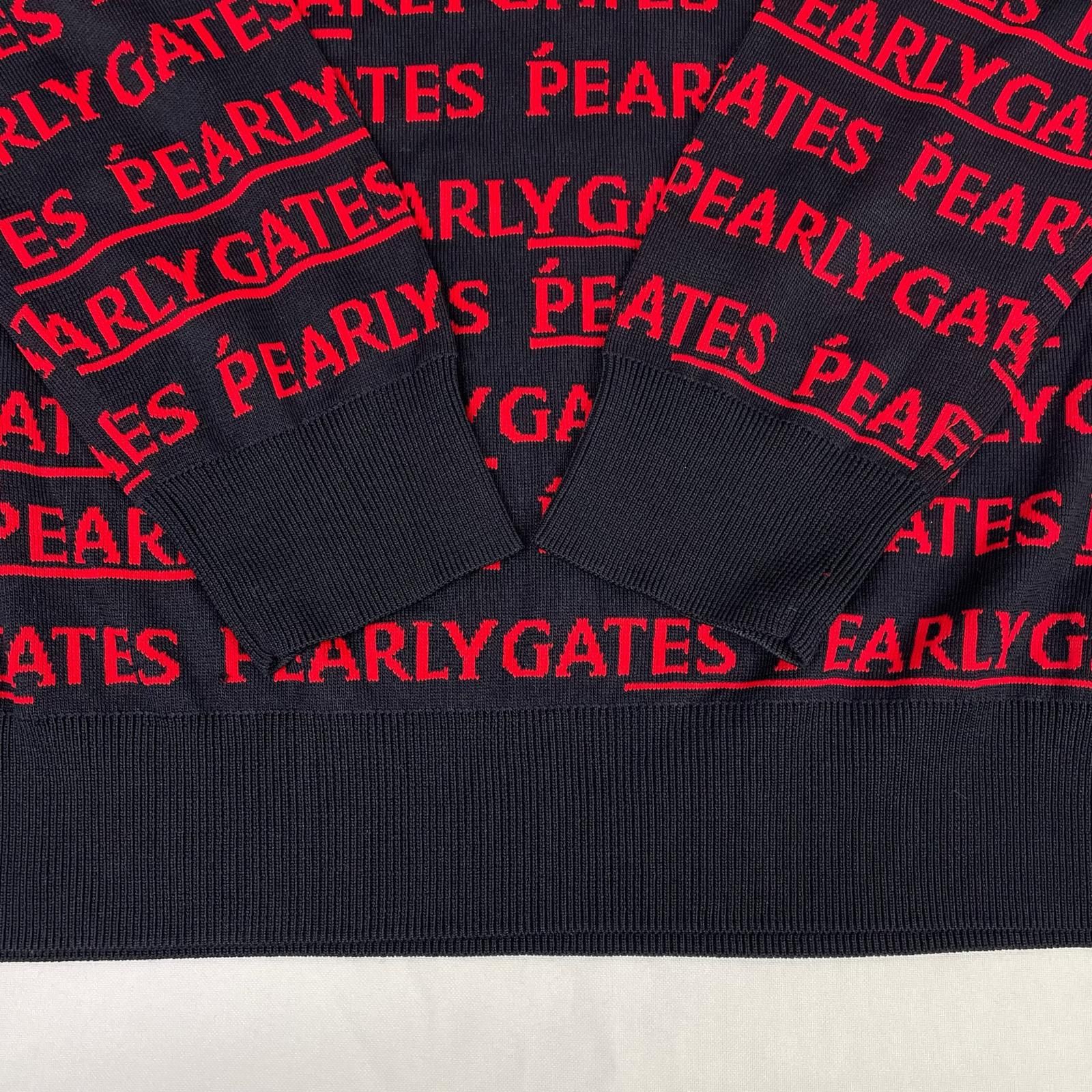 中古 レディース パーリーゲイツ PEARLY GATES セーター 1(M) 紺×赤