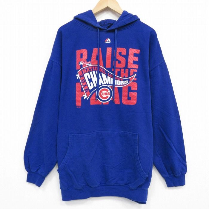 XL/古着 マジェスティック 長袖 スウェット パーカー メンズ MLB