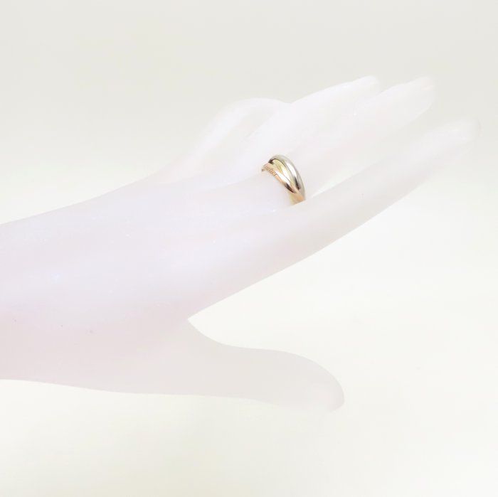 CARTIER カルティエ トリニティ リング 指輪 #55 15号 3連リング K18
