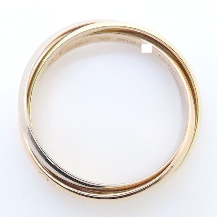 CARTIER カルティエ トリニティ リング 指輪 #55 15号 3連リング K18