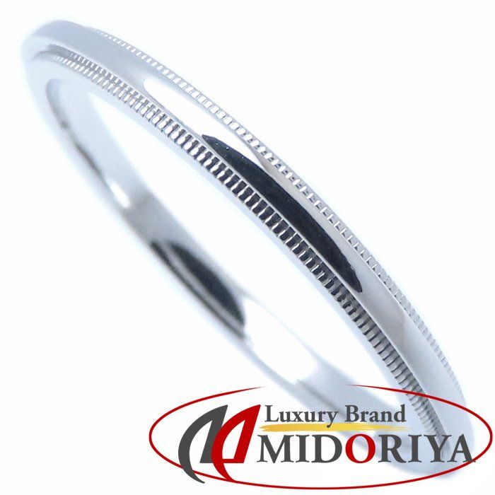 TIFFANY&Co. ティファニー ミルグレイン リング 指輪 19号 Pt950