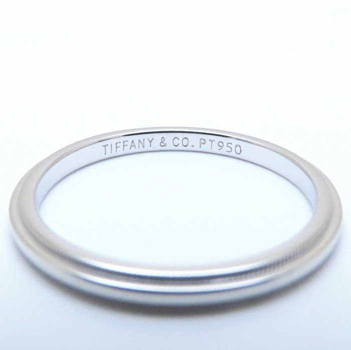 TIFFANY&Co. ティファニー ミルグレイン リング 指輪 19号 Pt950