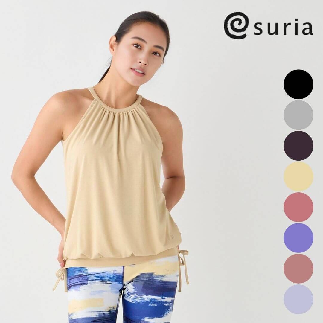 suria ヨガウェア タンクトップ カップ付き M 新品 スリア ヨガウェア トップス suria タンクトップ カップ付き