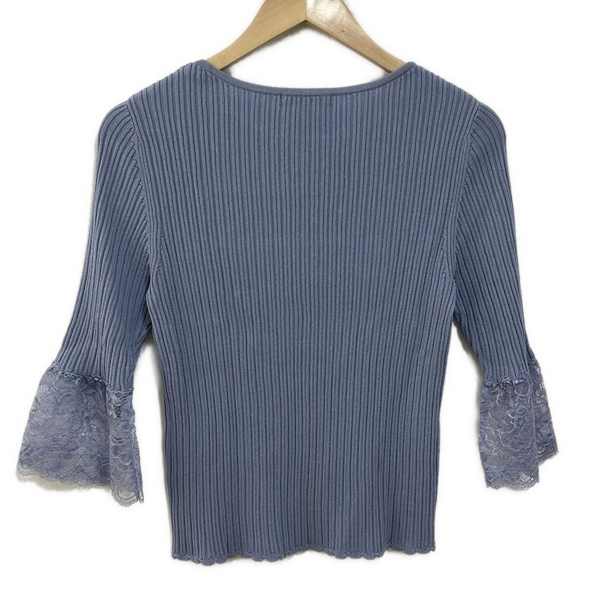 MORABITO(モラビト) 七分袖カットソー サイズ38 M レディース - ブルー