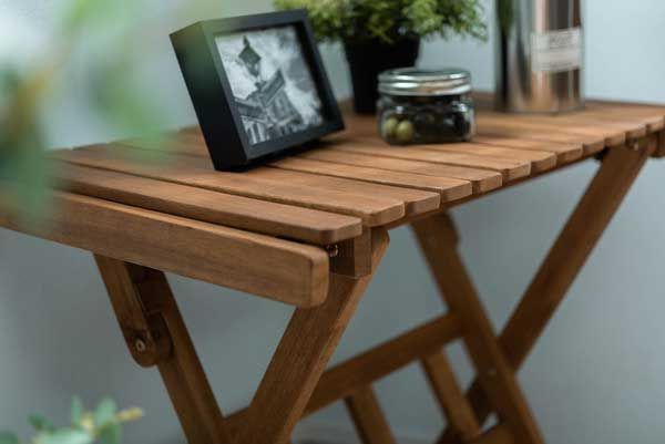  天然木 アカシア の簡単組立式ロール天板ハイテーブル アウトドア W 70 D 40 H 64 cm 収納袋付き No 533 Ｓ アウトドアテーブル テーブル チェア ハンモック