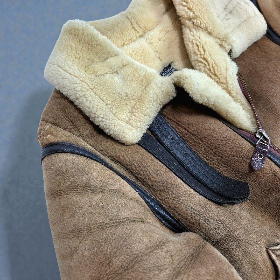 AVIREX アヴィレックス B-3 ムートンジャケット 38 茶 フライト