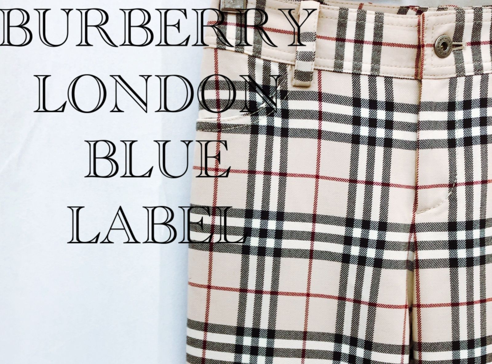BURBERRY BLUE LABEL バーバリーブルーレーベル ノバチェック柄ボトム