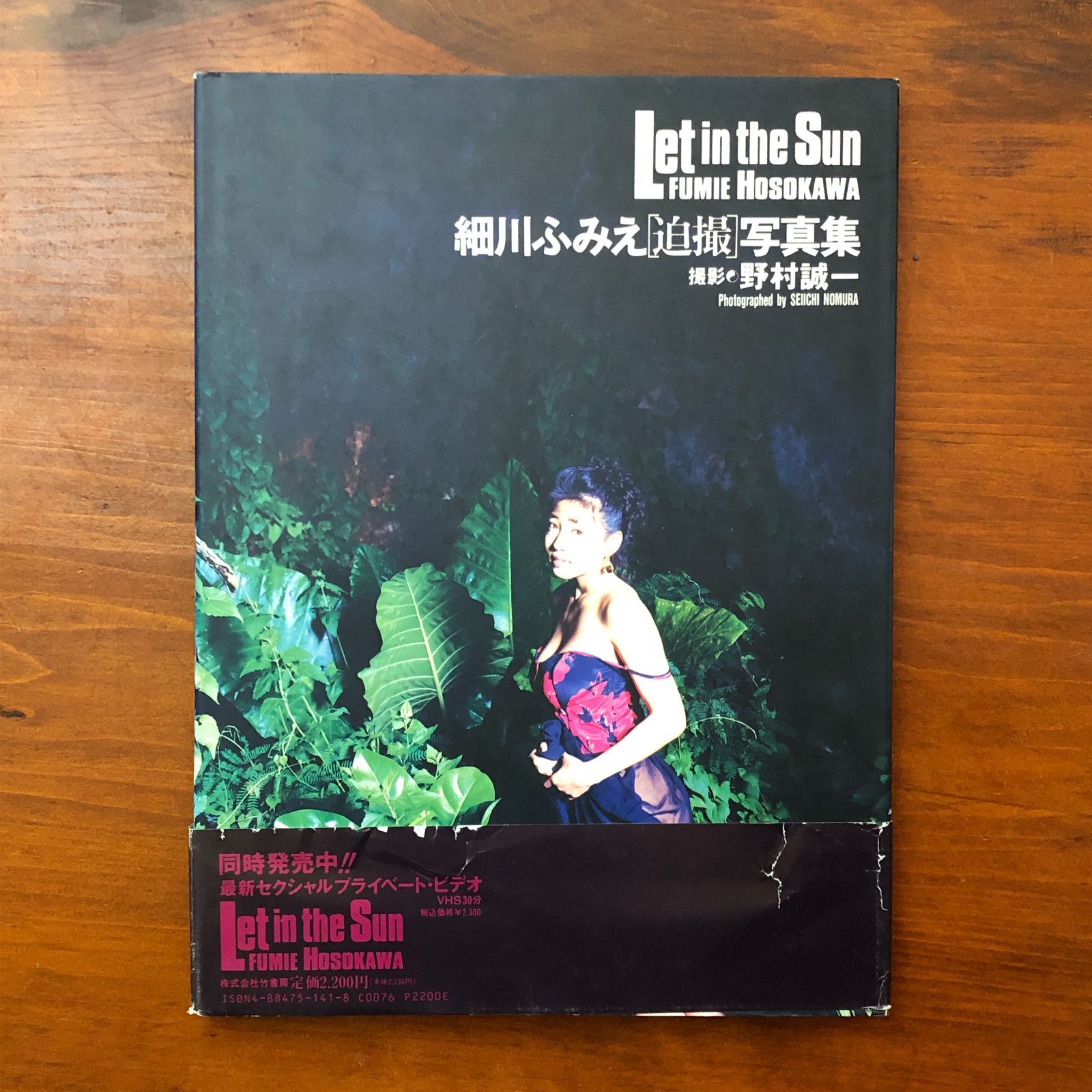 LET IN THE SUN 細川ふみえ写真集 野村誠一 竹書房 1992年6月25日 初版