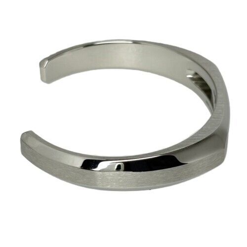 HERMES エルメス デルタ カフ ステンレススチール シルバー #T5