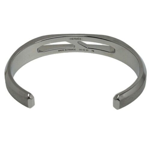 HERMES エルメス デルタ カフ ステンレススチール シルバー #T5