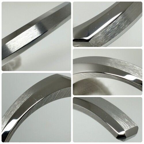 HERMES エルメス デルタ カフ ステンレススチール シルバー #T5