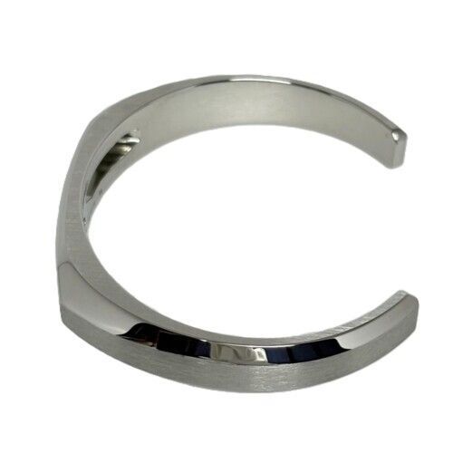 HERMES エルメス デルタ カフ ステンレススチール シルバー #T5