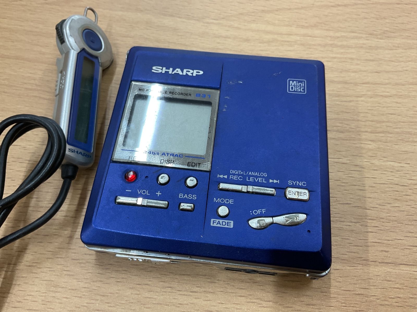 W281 SHARP ポータブルレコーダー MD-MT831 - メルカリ