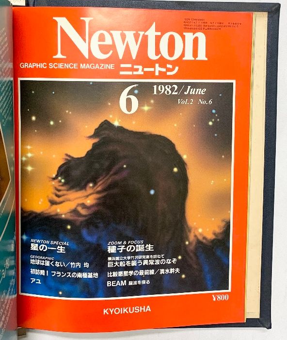 Newtonニュートン （1981年7月Vol.1No.1創刊号～12月Vol.1No.6）（1982