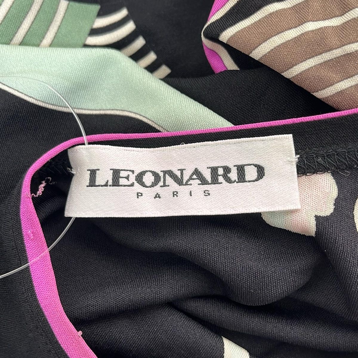 LEONARD(レオナール) 半袖カットソー サイズ42 L レディース - 黒