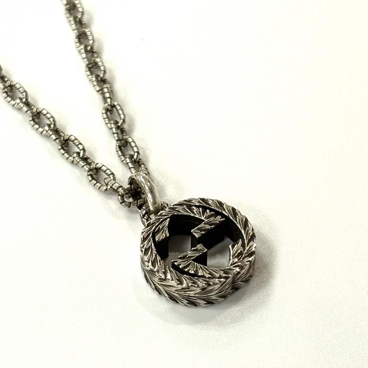 グッチ GUCCI インターロッキングG ネックレス Ag925 Gロゴ モチーフ
