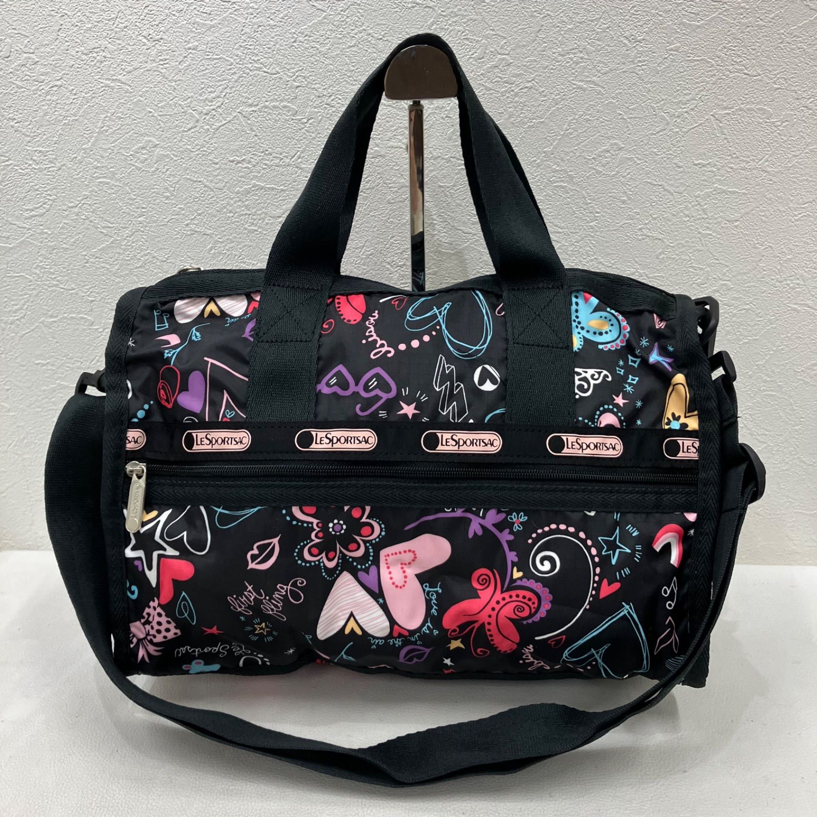 8542 LeSportsac レスポートサック ミニボストンバッグ 2way 蝶々 