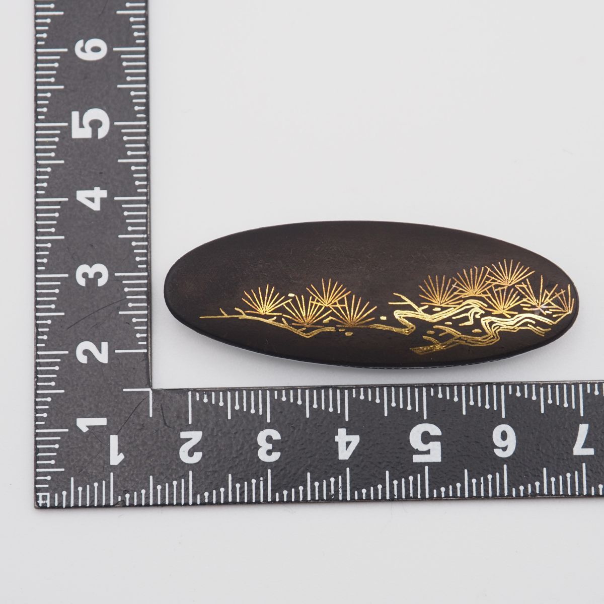 M528 金工 象嵌 帯留め 松 デザイン 和装小物 アンティーク - メルカリ